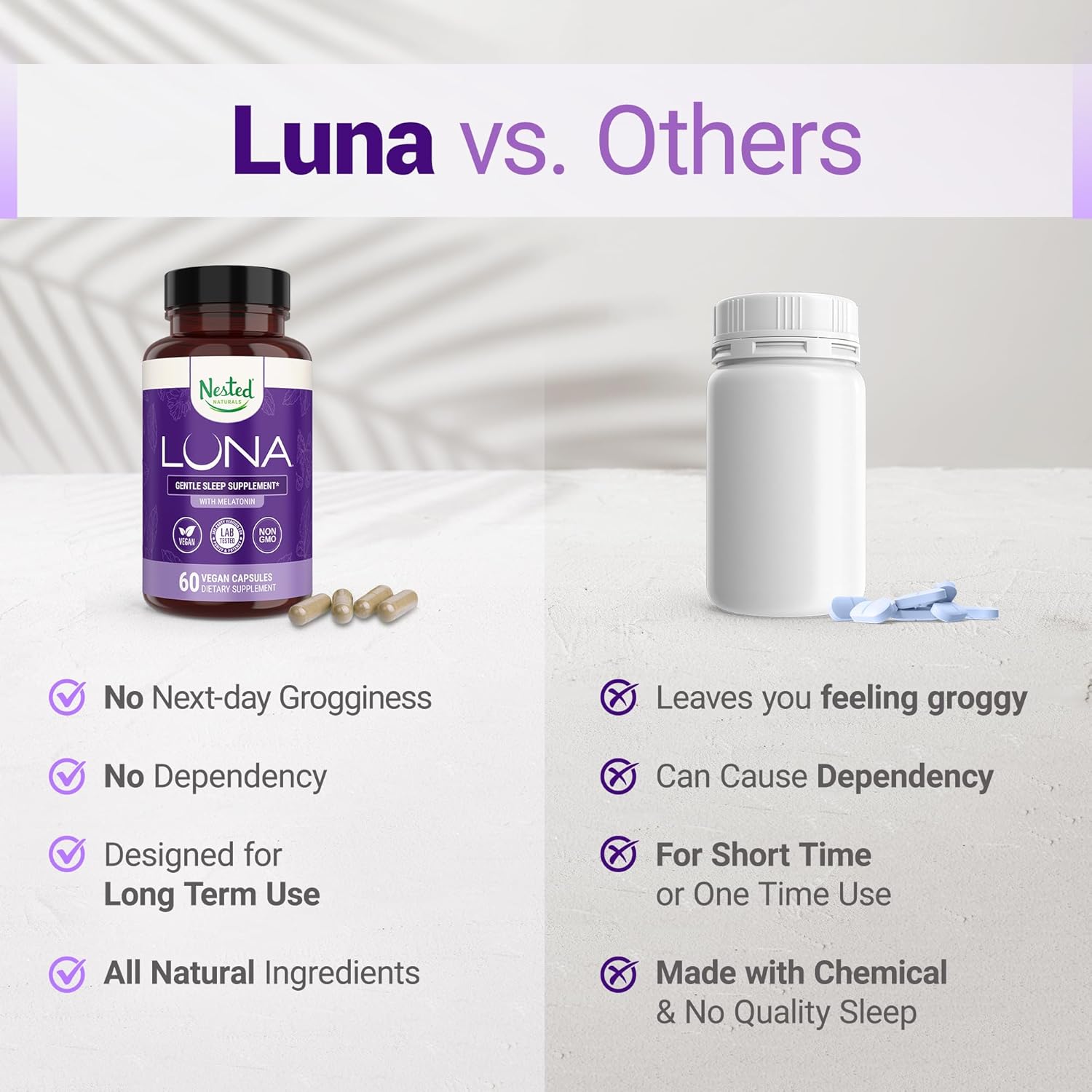 luna melatonin  vs others